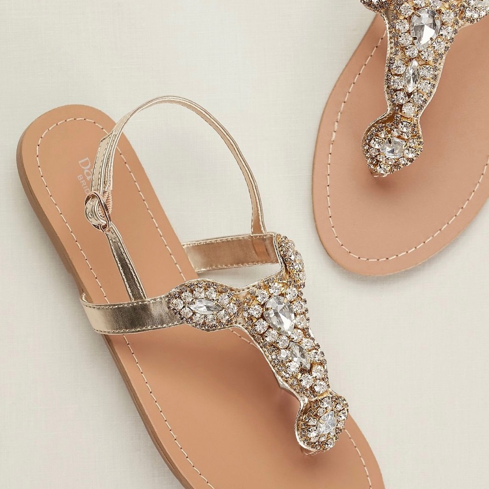Crystal Slingback Sandal - Size 10